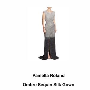 Pamella Roland ombré sequin gown